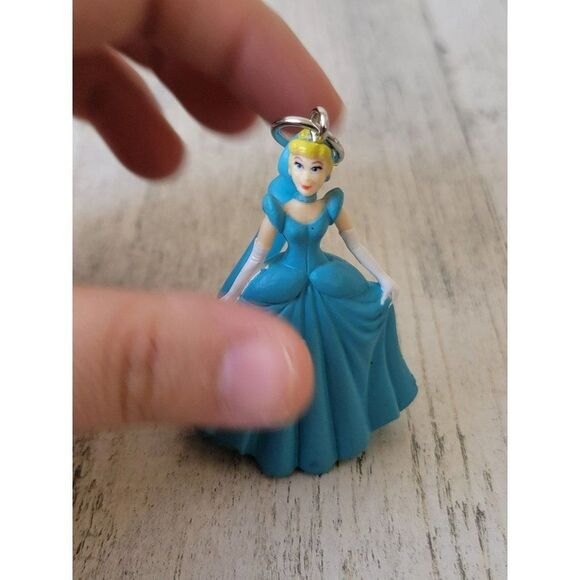 Princess Cinderella blue dress keychain accessory toy figure - Picture 1 of 4